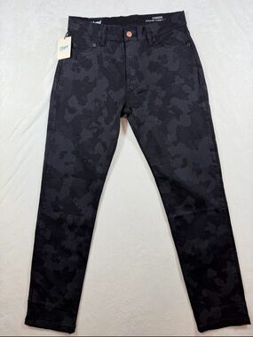NWT Mugsy Jeans 33W 32L Camo Black Stretch Jeans